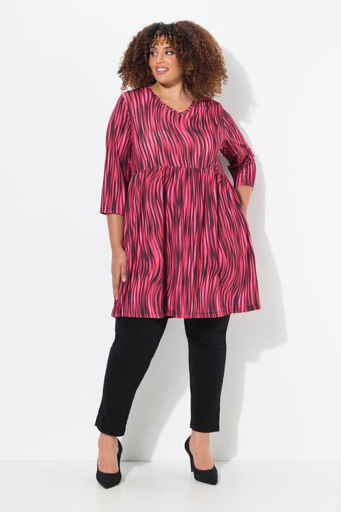 Actual product image Ulla Popken Matte Jersey Empire V-Neck Swing Tunic (46, 48)