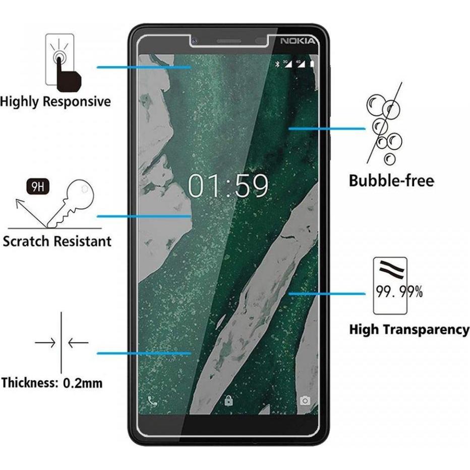 Thumbnail - Screenguard Nokia 1 Plus Panzerglas Schutzfolie Case Friendly Design (1 Stück, Nokia 1 Plus), Smartphone Schutzfolie, Tr...