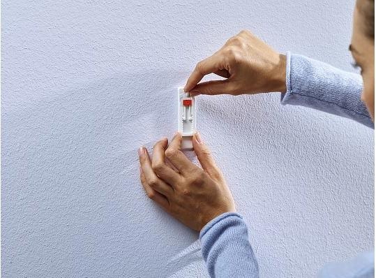 Actual product image tesa Adhesive nail for wallpaper & plaster, 1kg holding power, height-adjustable, can be removed without