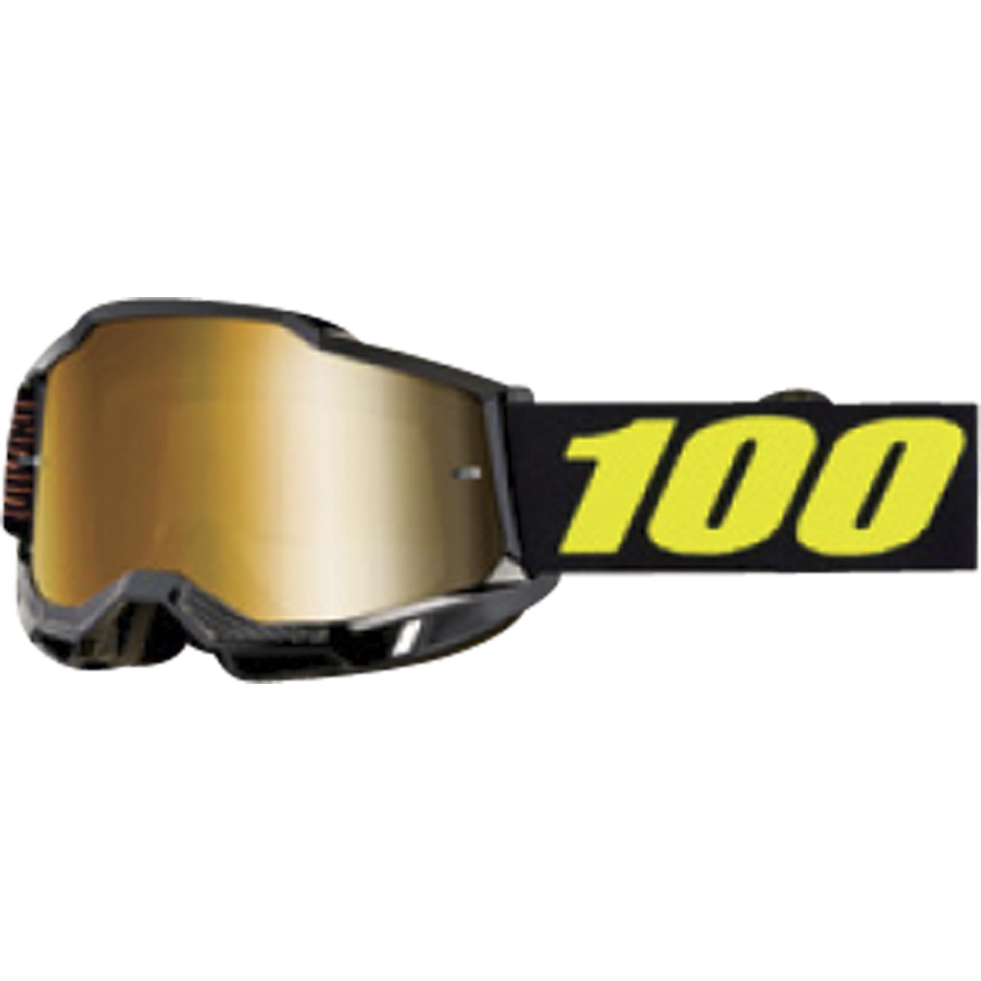 100%, Unisex, Occhiali sportivi, ACCURI 2 Goggle Fairbanks - Clear Lens, Nero