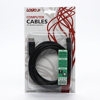 Produktbild NoName DisplayPort-Kabel - DisplayPort 2m schwarz (2 m)