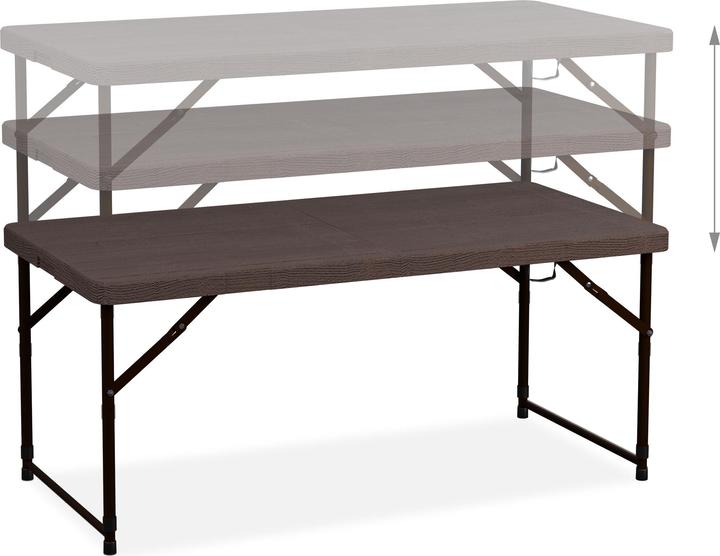 Actual product image Relaxdays Garden table (120 x 60 x 74 cm)
