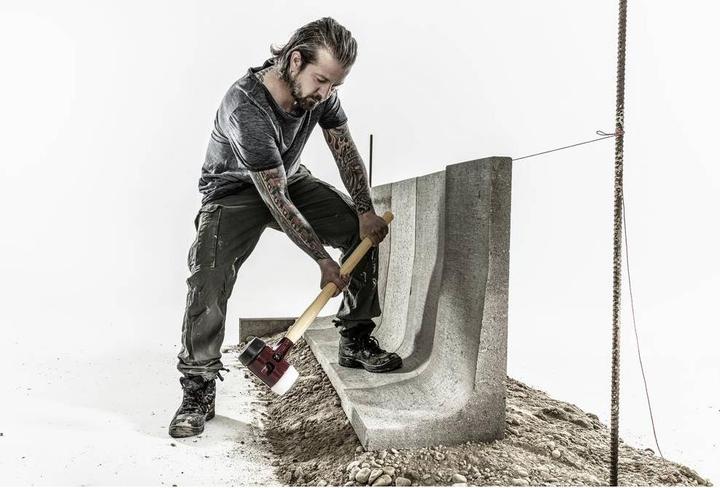 Actual product image Halder SIMPLEX soft-face hammer 80 RUBBER/SUPERPL. TE SIMPL (2770 g)