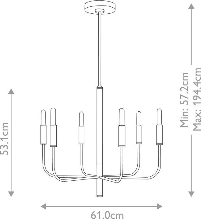 Produktbild Elstead Lighting Brianna Kronleuchter