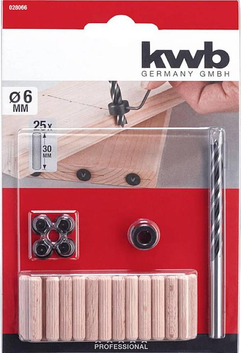 Produktbild kwb Bohr- und Dübel-Satz, 31-tlg., ø 6 mm (6 mm)