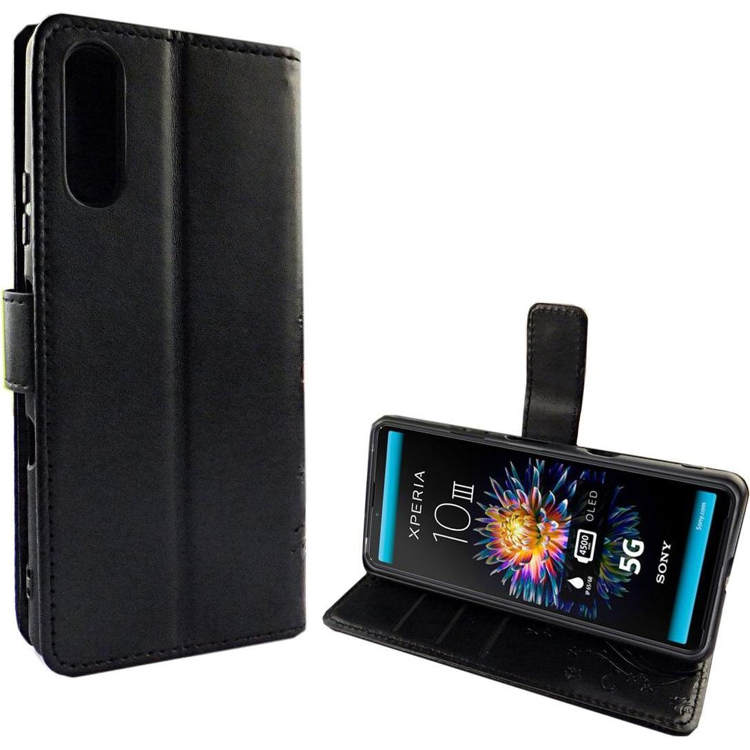 König Design Handyhülle für Sony Xperia 10 III Case Cover Schutztasche Schutzhülle Bookstyle (Sony Xperia 10 III), Smart...