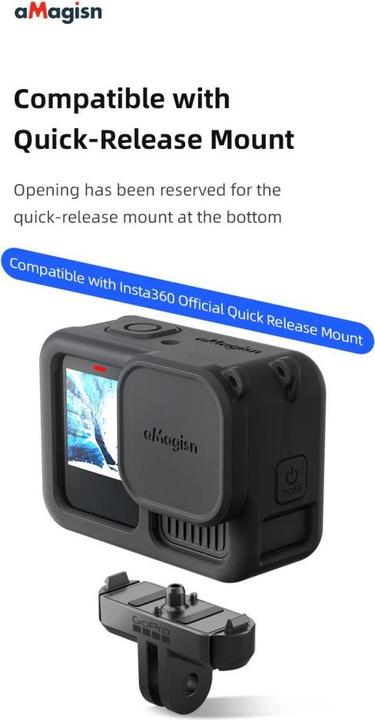 Actual product image aMagisn Silicone protective cover with lens protection