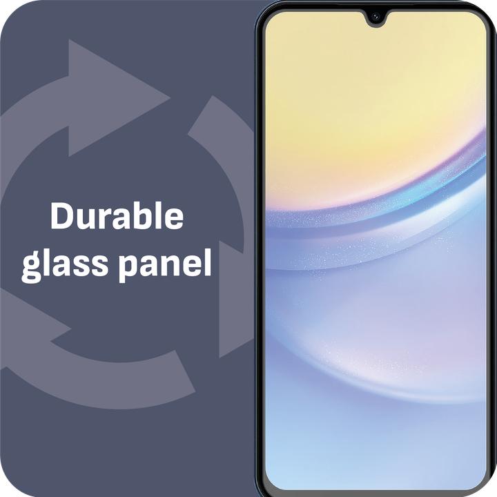 Actual product image Cazy Protective Glass Compatible with Samsung Galaxy A15 / A15 5G Tempered Glass Case Compatible - (2 Piece, Samsung Galaxy A15 5G, Samsung Galaxy A15)