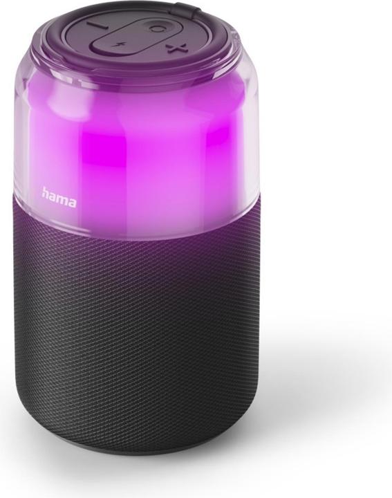 Hama Bluetooth®-Lautsprecher "Can Speaker", 4 LED-Licht-Modi, 5W, Schwarz (10 h)
