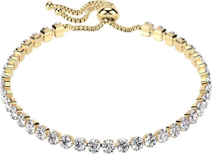 Immagine prodotto Star Piercing Catena regolabile placcata oro con cristalli argento (Acciaio chirurgico 316L)