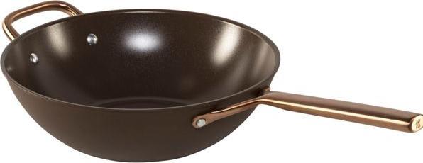 Actual product image Zwilling Milano Wok mit Glasdeckel 30cm Braun (Aluminium, Stainless steel)