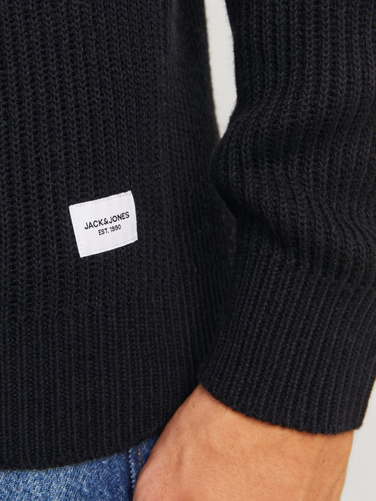 Produktbild Jack & Jones Einfarbig Strickpullover mit Halber Reissverschluss Strickpullover mit Halber Reissverschluss (XXL)