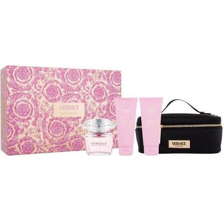Versace, Beauty Geschenkset, Bright Crystal Christmas 2024 Eau de Toilette / BShower Gel / Body Lotion / Case (Parfum se...