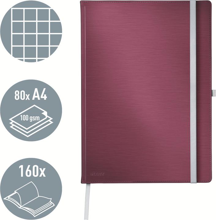 Actual product image Leitz Notebook Style (A4, Checked, Hardcover)