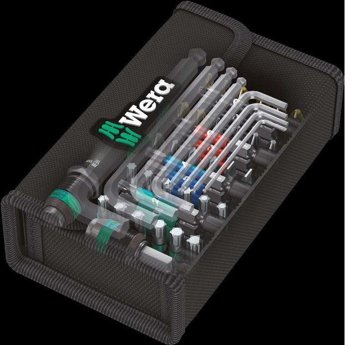 Produktbild Wera Kraftform Kompakt 100 (Innensechsrund TX M10, Innensechsrund TX M15, Innensechsrund TX M20, Innensechsrund TX M30, Kreuz Phillips PH M1, Kreuz Phillips PH M2, Innensechsrund TX M25, Innensechsrund TX M40, Kreuz Pozidriv PZ M1, Kreuz Pozidriv PZ M2, Kreuz Phillips PH M3, Kreuz Pozidriv PZ M3)