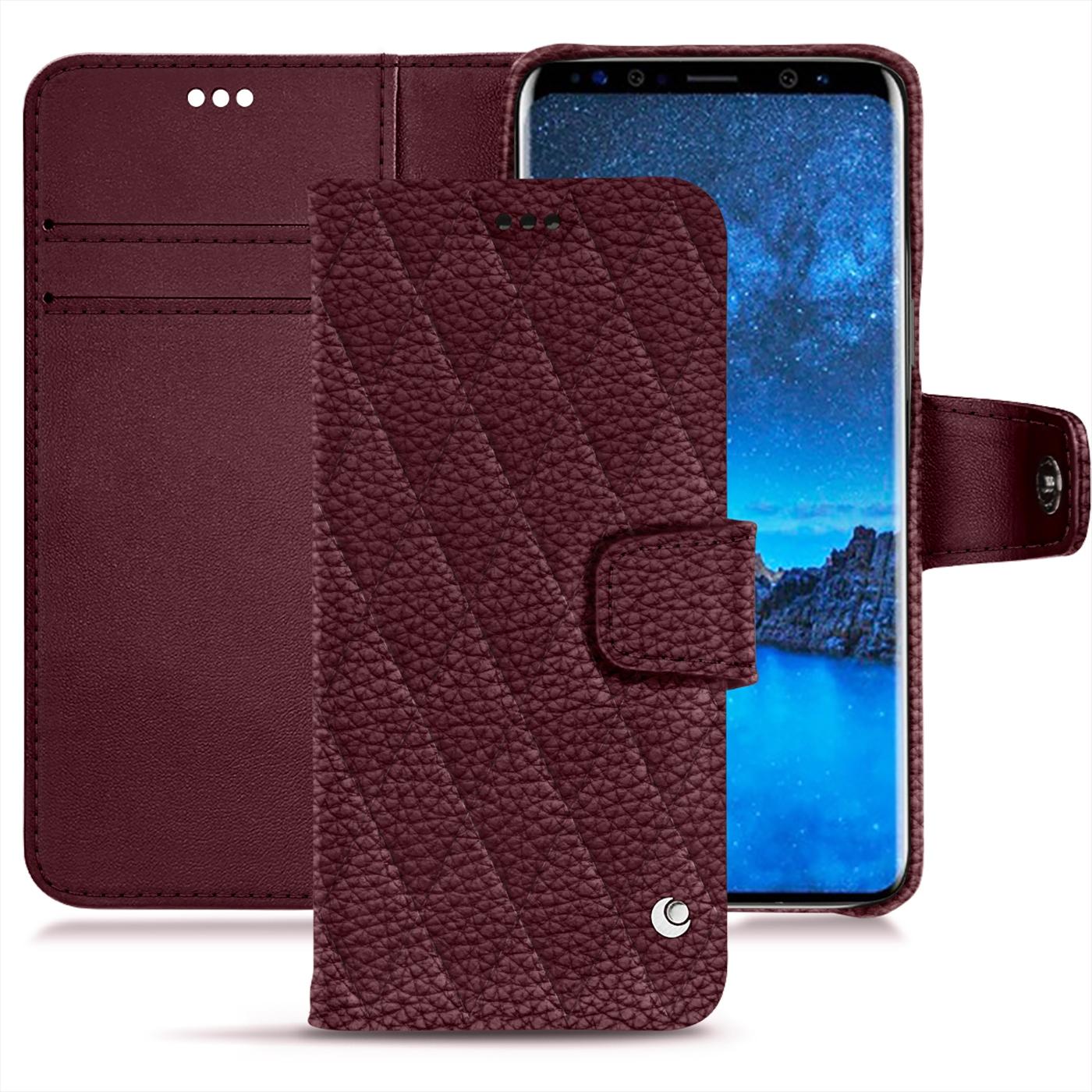 Thumbnail - Noreve Lederschutzhülle Wallet (Samsung Galaxy S9), Smartphone Hülle, Violett