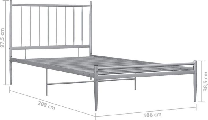 Produktbild vidaXL Bettgestell (100 x 200 cm)