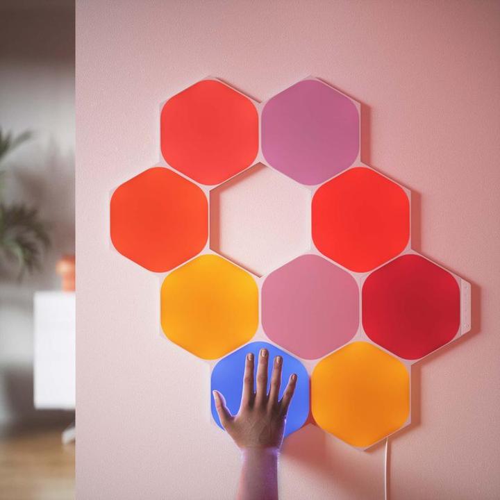 Image du produit Nanoleaf Kit de démarrage des formes hexagonales (9x) (100 lm)
