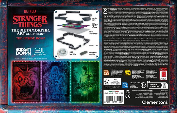 Actual product image Clementoni Puzzle Stranger Things Morphing Sammlung No1