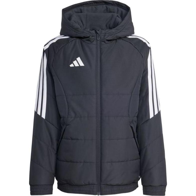 adidas, Bambini, Giacca da corsa, Tiro Winterjacke für Kinder, schwarz (140), Nero, 140