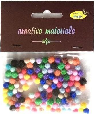 Craft with Fun Pompons ca. 5 mm. 120 Stk. MISCHEN
