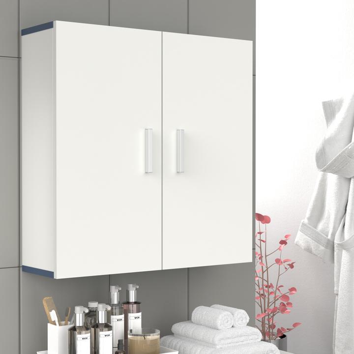 Actual product image VCM Wandregal Wandschrank Badmöbel Landos (60 x 18 x 60 cm)