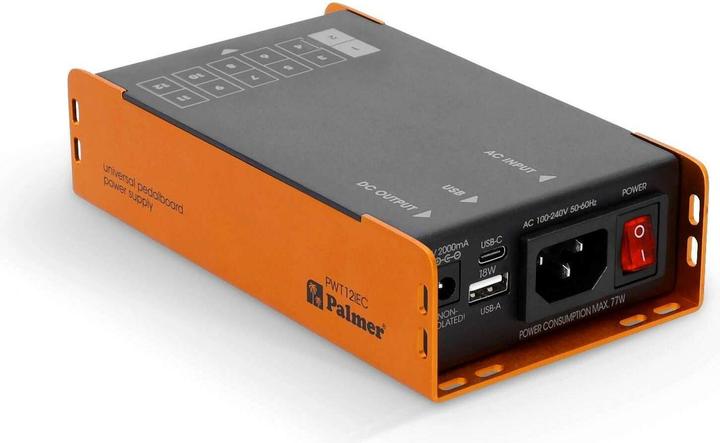 Image du produit Palmer Audio PWT 12 IEC - Alimentation universelle pour pédalier avec USB (Pédalier)