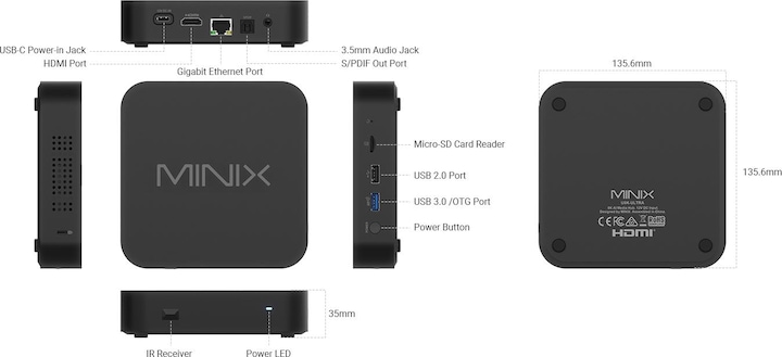 Actual product image Minix U8K-Ultra (128 GB, Android 11)