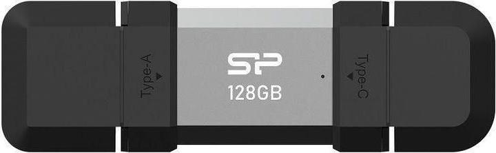 Produktbild Silicon Power 128 GB, USB TYPE-A and TYPE-C FLASH DRIVE, MOBILE C51, Silver (128 GB, USB-A, USB-C)