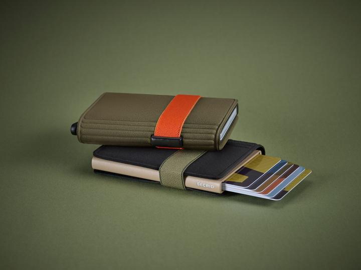 Actual product image Secrid Bandwallet Liba -lompakko, vihreä/ oranssi