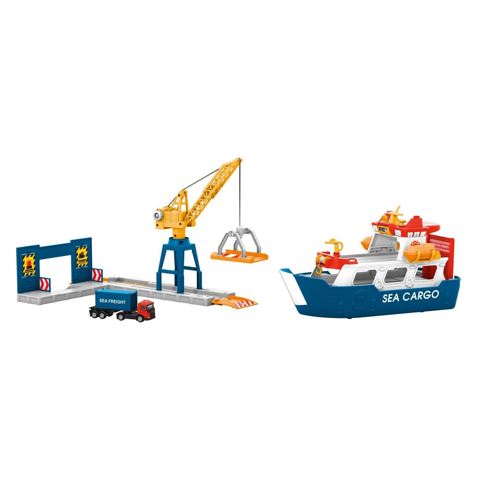 Märklin Frachtschiff und Hafenkran (072223)