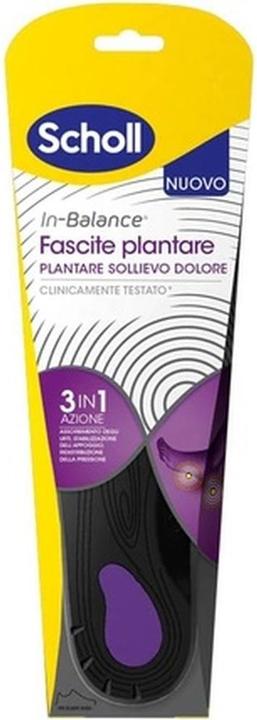 Scholl In-Balance Footbed for Pain Relief Plantar Fasciitis Insoles with Reinforced Arch Support and