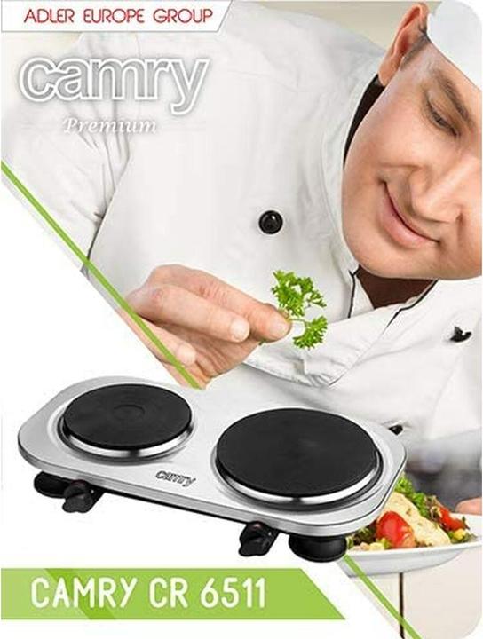 Produktbild Camry CR 6511 stove Freestanding Black Stainless steel Electric