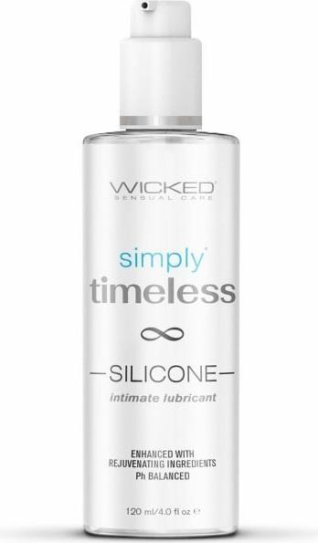 Actual product image Wicked Sensual Care Simply Timeless Silicone Lubricant 120 ml Clear (120 ml)