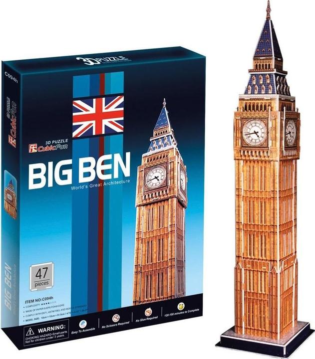 Immagine prodotto Cubicfun Gioco di puzzle 3D Big Ben- (44 pezzi)