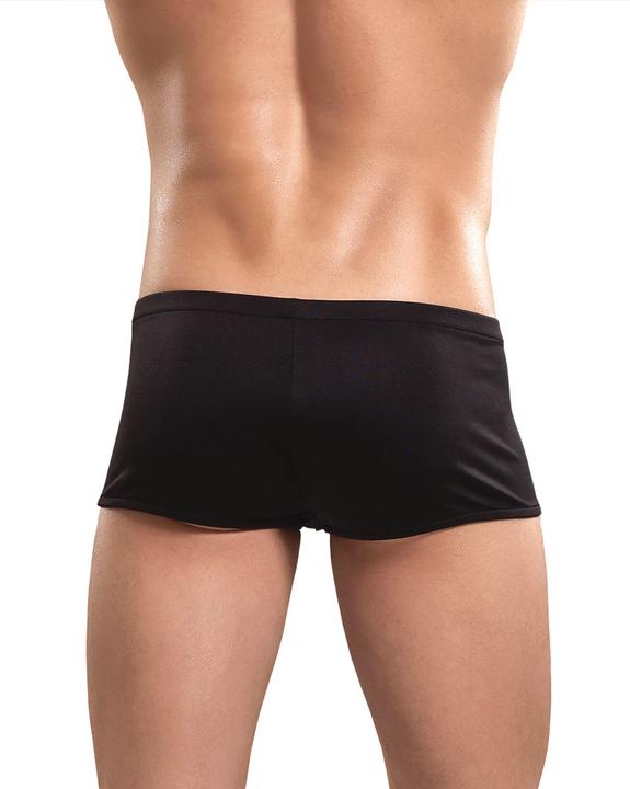 Image du produit Male Power Zipper Short with Red Cockring - L/XL - Black (XL)