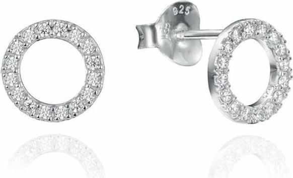 Viceroy Orecchini in argento con zirconi Anelli Clasica 71038E000-38 (Argento 925)