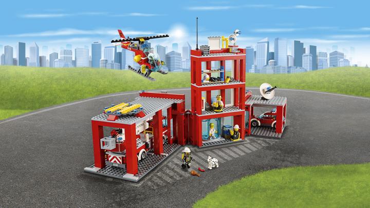 Image du produit LEGO City La caserne des pompiers (60110, LEGO City)