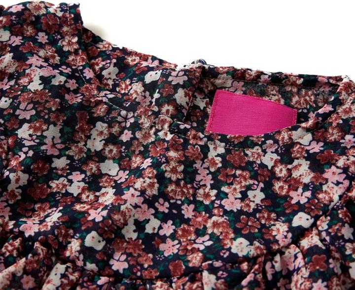 Immagine prodotto vidaXL Camicetta a maniche lunghe per bambini rosa scuro 128,Materiale: 100 (128)