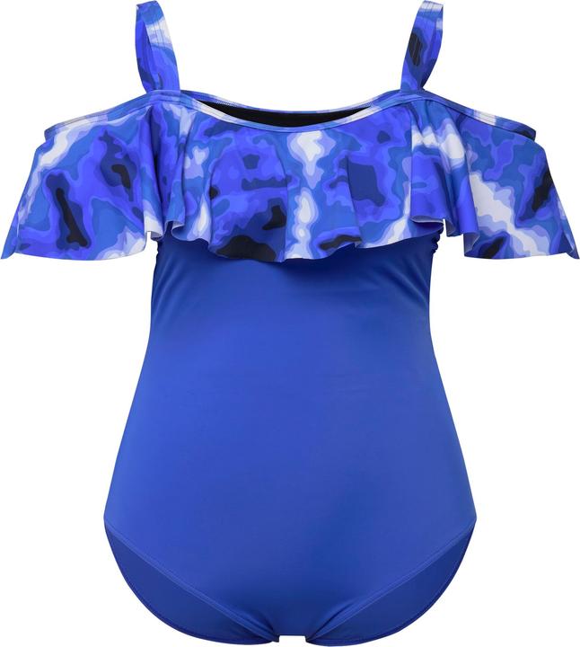 Produktbild Ulla Popken Badeanzug, Volant, Batikdruck, Softcups (46)