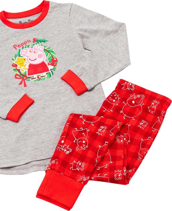 Produktbild Peppa Pig Schlafanzug Mädchen Weihnachtliches Design (86)