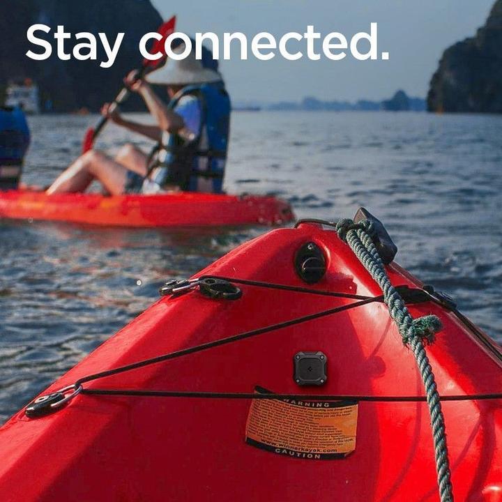 Actual product image Spigen - Tough Armor Holder - Apple AirTag 1 / 2, Waterproof IPX8, 3M Adhesive - Black