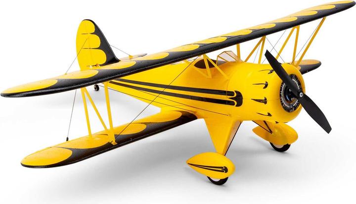 Image du produit E-Flite FLUGZEUG WACO Yellow 550mm EP BNF UMX mit AS3X & SAFE Select