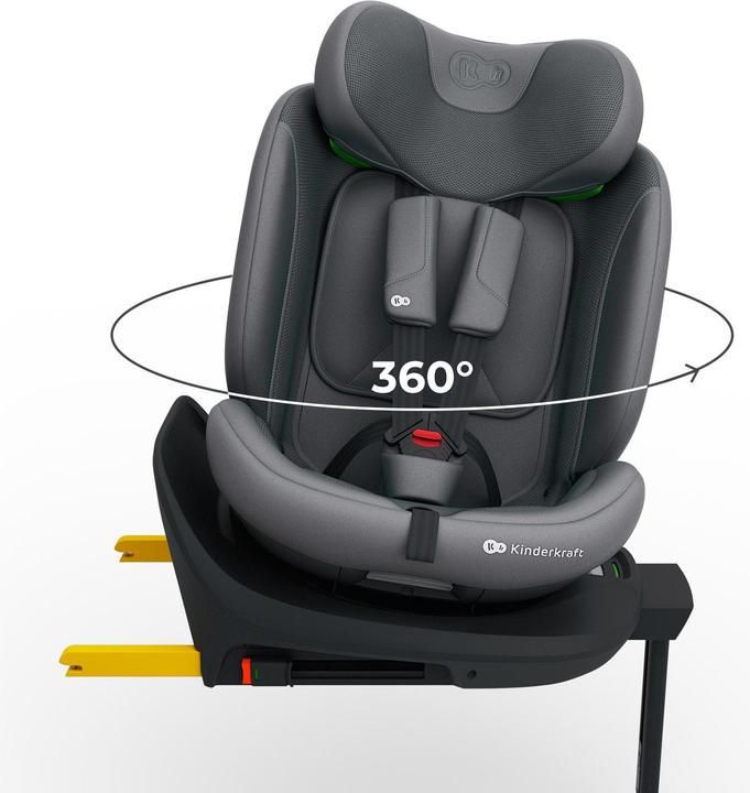 Produktbild KinderKraft Car Seat I-360 2 PLUS i-SIZE 40-150cm GREY (Kindersitz)