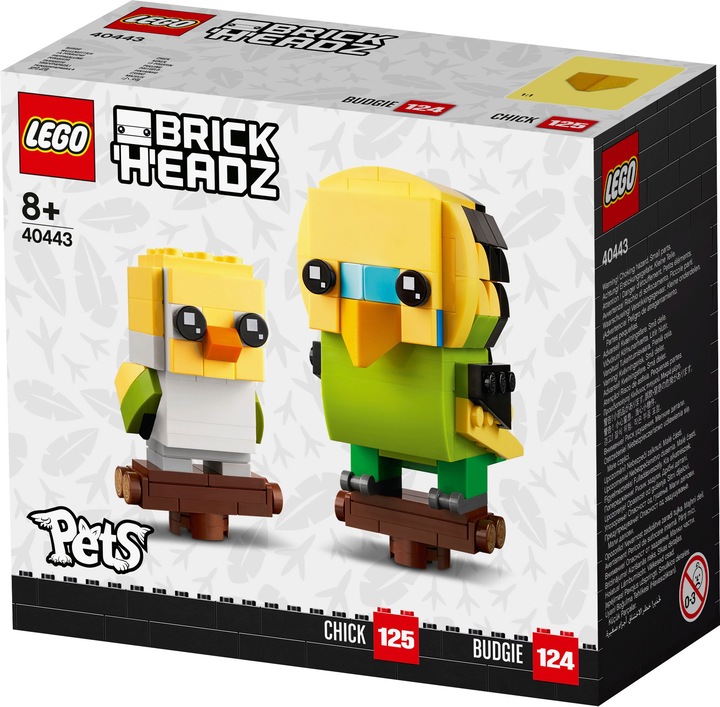 Produktbild LEGO BrickHeadz Wellensittich 40443 (40443, LEGO Brickheadz, LEGO Seltene Sets)