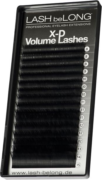 Produktbild LASH be LONG LASH beLONG X-D Volumen LASHES D-Curl Mix Box schwarz/glossig (Künstliche Wimpern)