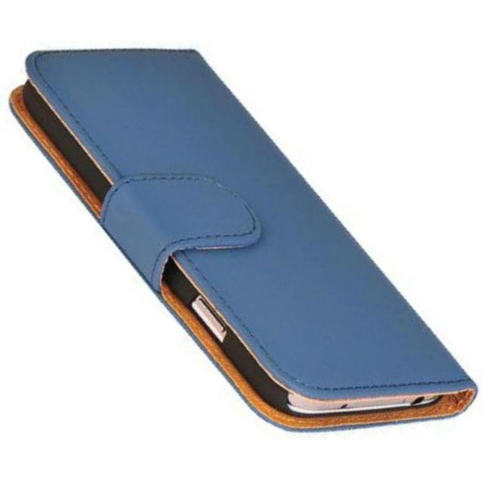 König Design Schutzhülle Handytasche (Flip Quer) für Handy Samsung Galaxy S5 / S5 Neo Dunkelblau (Samsung Galaxy S5, Sam...