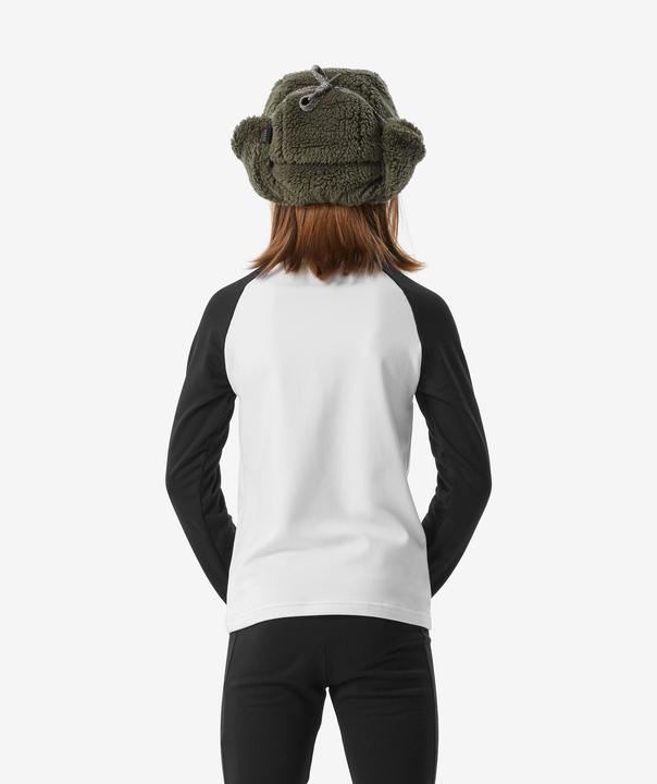 Actual product image Wedze Ski underwear functional shirt for children - BL 500 black/white with motif (140)