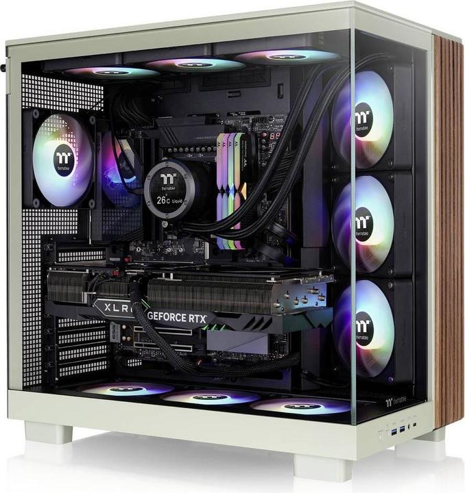 Actual product image Thermaltake "Midi View 380 XL WS ARGB Matcha Green" (ATX, mATX, Mini-ITX)