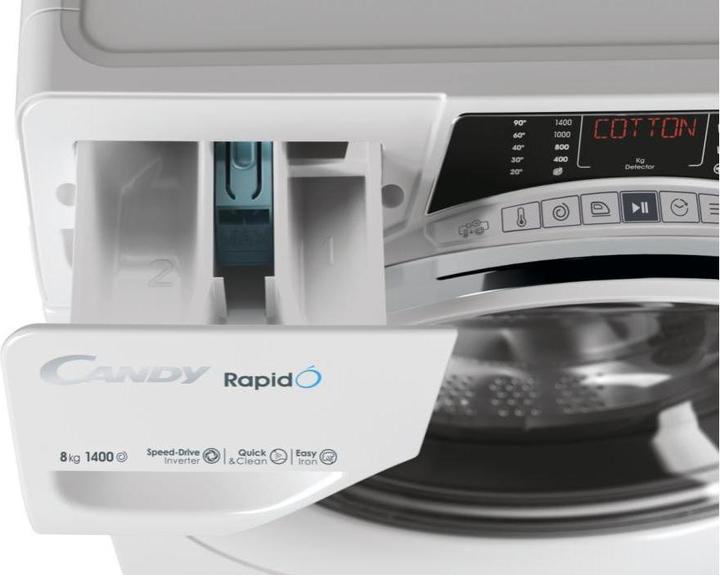 Actual product image Candy RO 1486DWMCT/1-S Rapid (8 kg, Left)